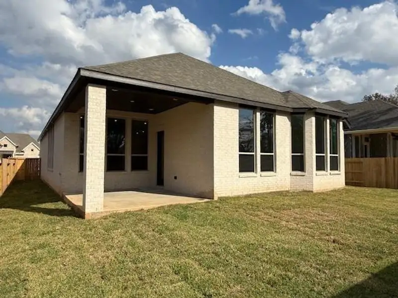Exterior details and patio area of a home in Grand Central Park: 55ft. lots, Conroe (Image 1).