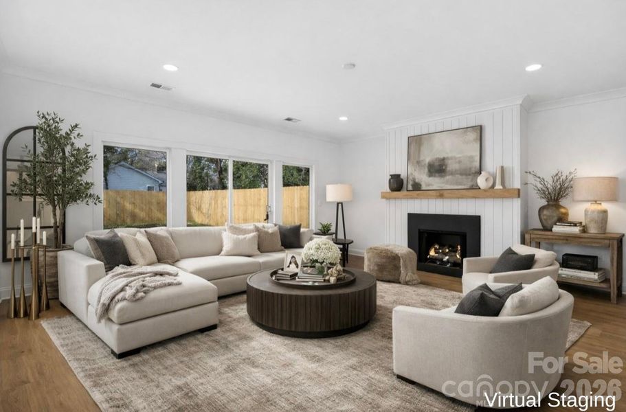 Contemporary Luxe Living Area