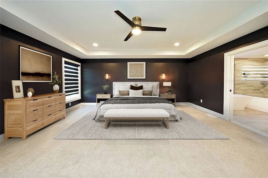Representative furnished interior of a home built from the The Brady by Forbes Capretto Homes in Birdsong Estates, Orchard Park (Image 16).