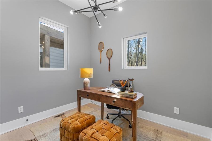 Furnished interior view inside a new home in Aster, Roswell (Image 33). Furnished interior view inside a new home in Aster, Roswell (Image 33).
