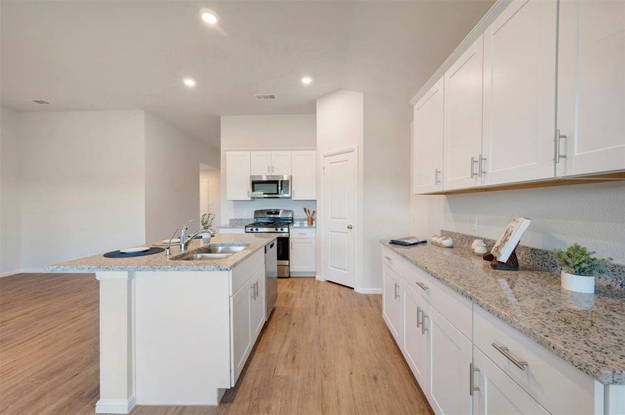 Furnished interior view inside a new home in Tarrytown, Crowley (Image 6).