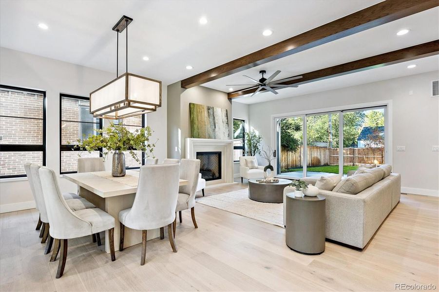 Furnished interior view inside a new home in , Denver (Image 32).