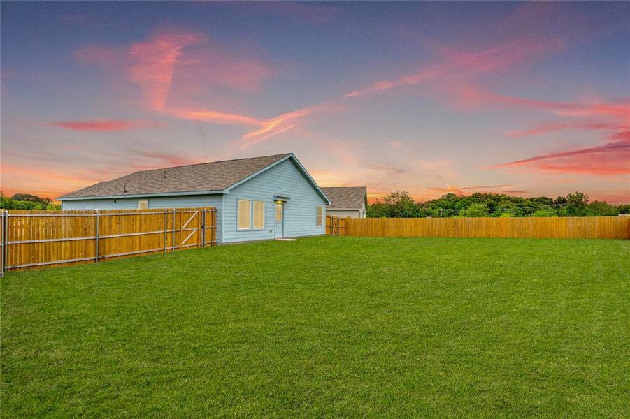 One of the rare backyards that actually gives you freedom and privacy.