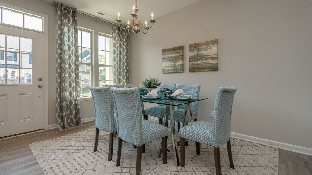 Furnished interior view inside a new home in Odell Park, Charlotte (Image 17).