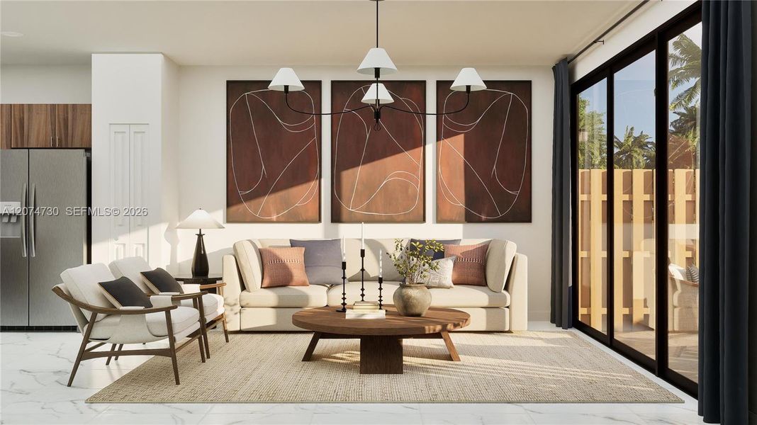 Furnished interior view inside a new home in Solterra, Sunrise (Image 11). Furnished interior view inside a new home in Solterra, Sunrise (Image 11).