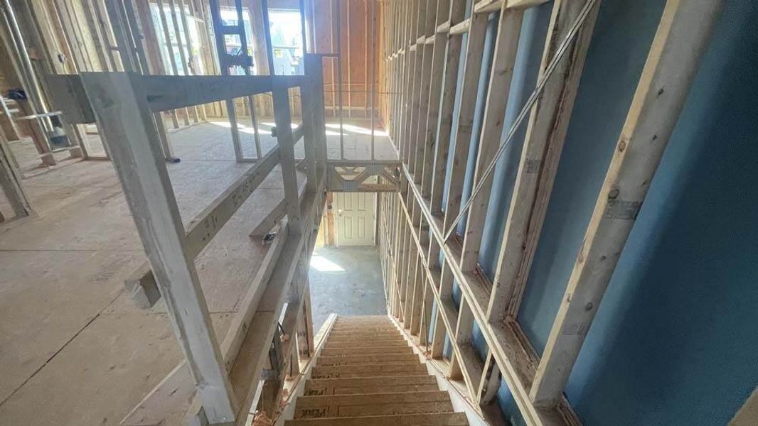 Stairs to First Floor Construction Progress