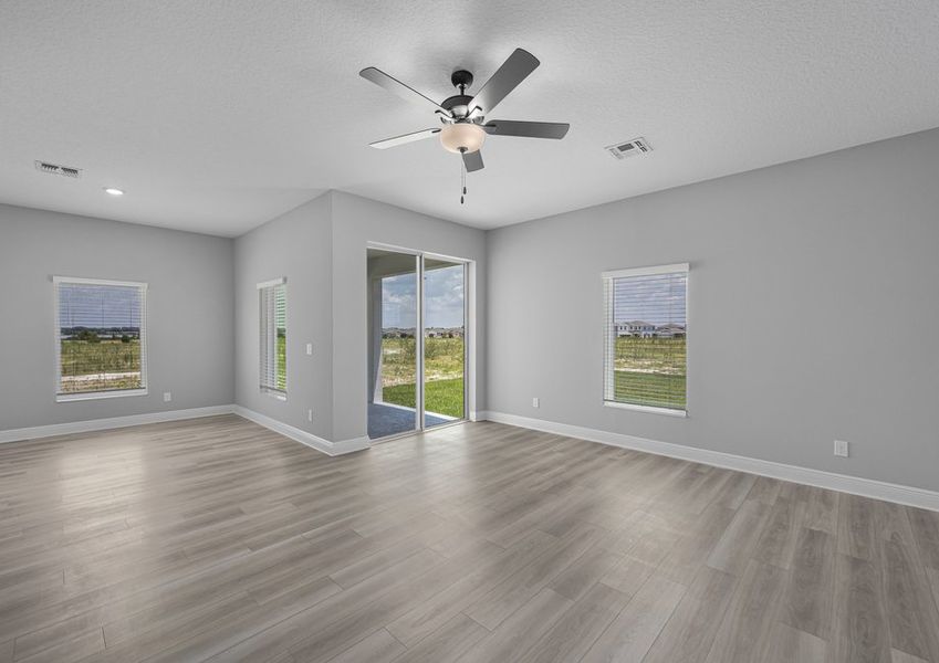 Enjoy time with family in this spacious, open family room.