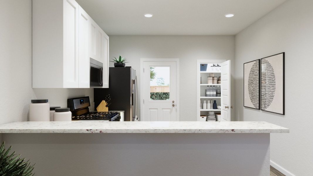 Representative furnished interior of a home built from the The Griffith by Legend Homes in Ridgeland Hills, Willis (Image 8).