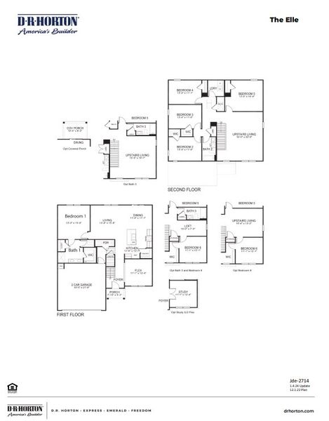 2D floor plan layout of this home in Sandridge Park, Little River, SC (Image 3).