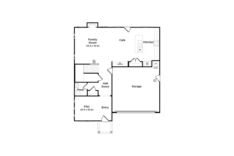 2D floor plan layout of this home in Cooper Park, McDonough, GA (Image 4).