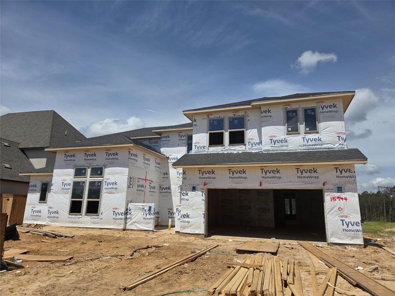 In-progress construction of a new home in Evergreen 70', Conroe, TX (Image 11).