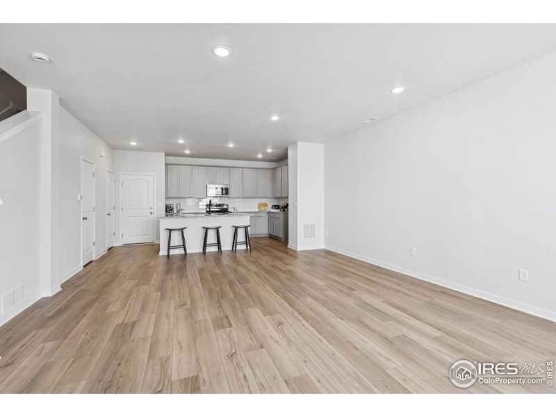 Spacious, unfurnished interior of a new home in Kinston Mainstreet Townhomes, Loveland (Image 23). Spacious, unfurnished interior of a new home in Kinston Mainstreet Townhomes, Loveland (Image 23).