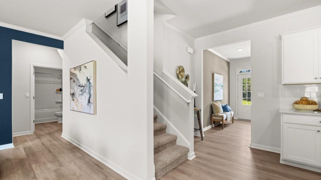 Furnished interior view inside a new home in Lost Creek, Dallas (Image 16).