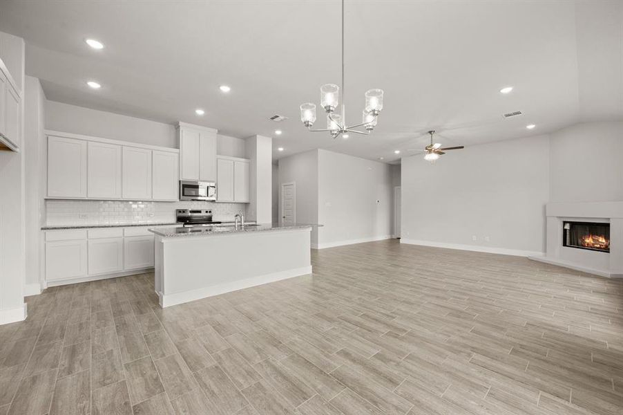 Furnished interior view inside a new home in Saddleback Estates, Boyd (Image 3).