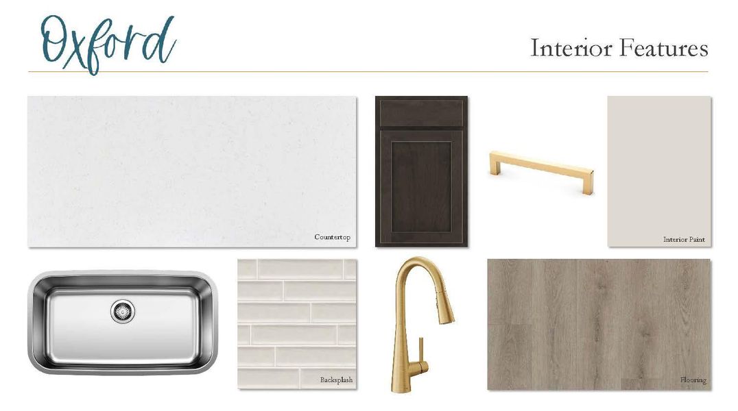 Sample of building materials used in homes in The Cottages at Lariat, Liberty Hill (Image 13).