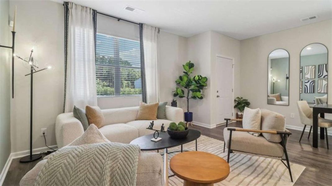 Furnished interior view inside a new home in Wellington Park, Lithonia (Image 10).