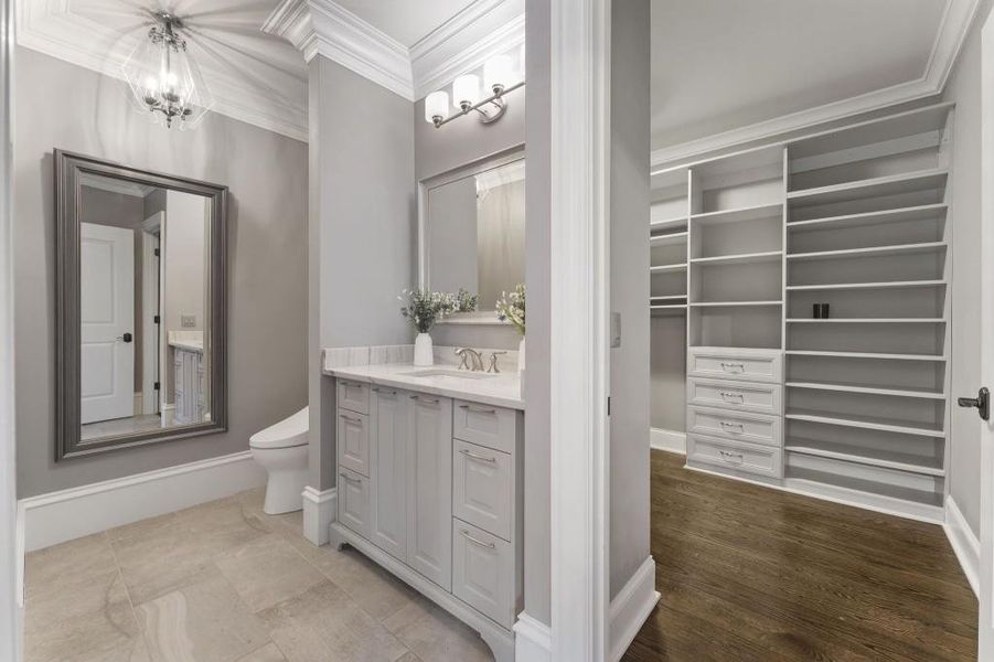 Furnished interior view inside a new home in , Johns Creek (Image 47).