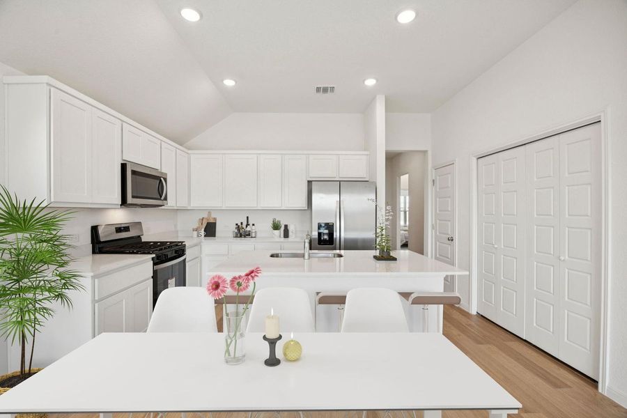 Furnished interior view inside a new home in Trinity Ranch, Elgin (Image 11).
