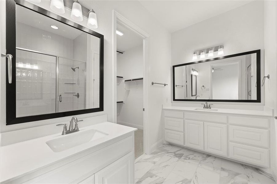 Furnished interior view inside a new home in Villas at Long Branch, Rowlett (Image 6).