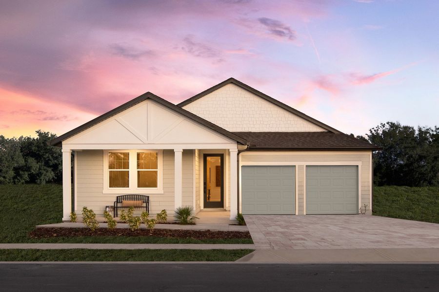 Representative exterior photo of a completed home built from the Plant II by Ashton Woods in Ellington Traditional, St. Cloud, FL (Image 2).
