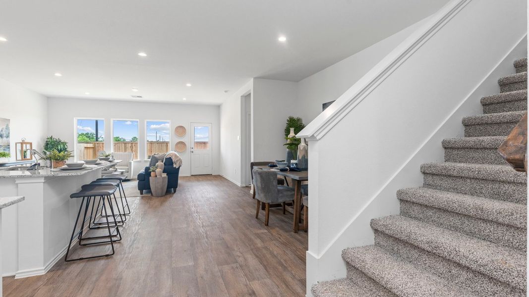 Furnished interior view inside a new home in Tamarron, Fulshear (Image 6).