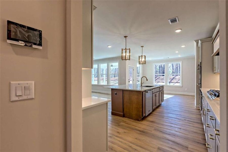 Furnished interior view inside a new home in , Clarkesville (Image 39).