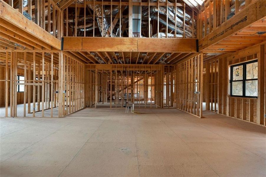 In-progress construction of a new home in , Kingston, GA (Image 52).