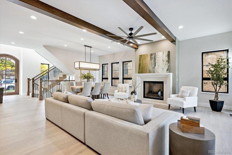 Furnished interior view inside a new home in , Denver (Image 11).