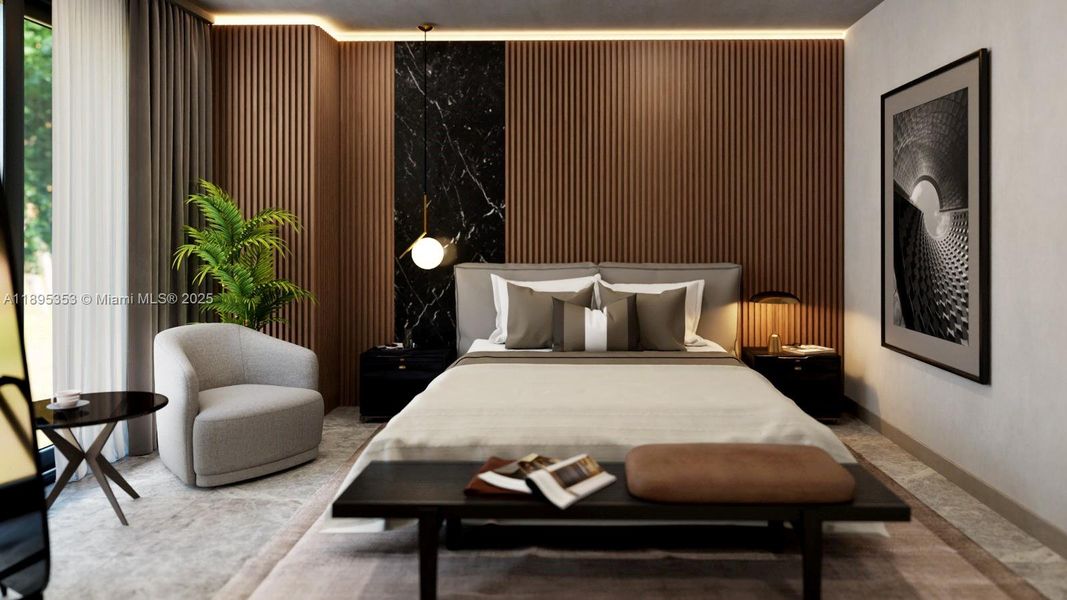 Furnished interior view inside a new home in , Fort Lauderdale (Image 2). Furnished interior view inside a new home in , Fort Lauderdale (Image 2).