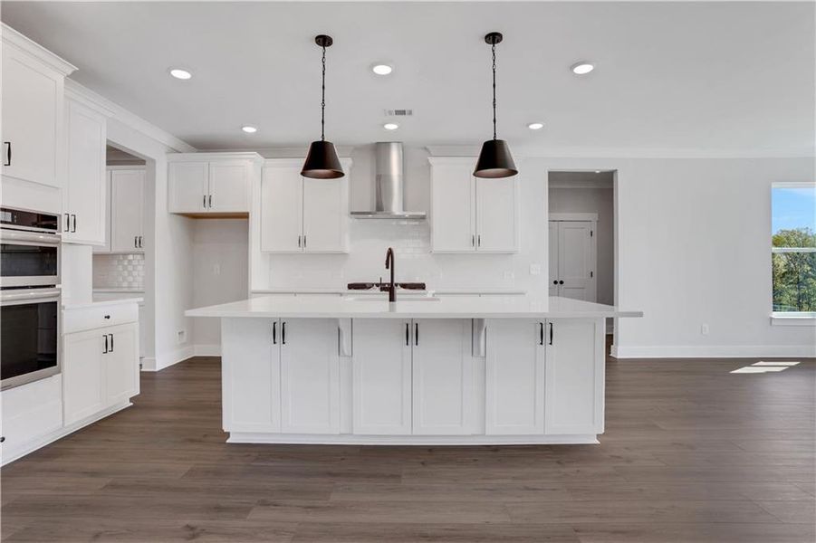 Furnished interior view inside a new home in Cambridge, Flowery Branch (Image 8). Furnished interior view inside a new home in Cambridge, Flowery Branch (Image 8).