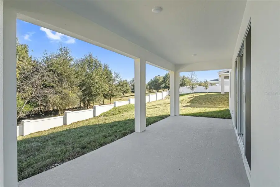 Exterior details and patio area of a home in Seasons at Wekiva Ridge, Mount Dora (Image 4). Exterior details and patio area of a home in Seasons at Wekiva Ridge, Mount Dora (Image 4).
