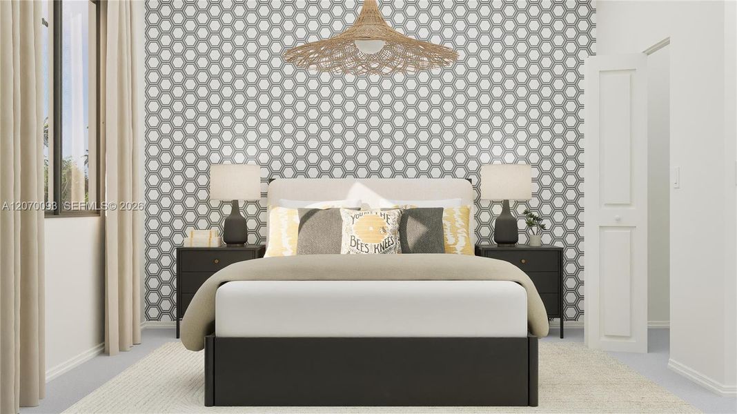 Furnished interior view inside a new home in Coral Breeze, Miami (Image 9).