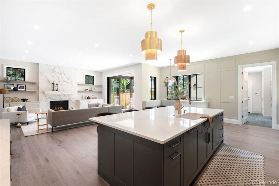 Furnished interior view inside a new home in , Denver (Image 6). Furnished interior view inside a new home in , Denver (Image 6).