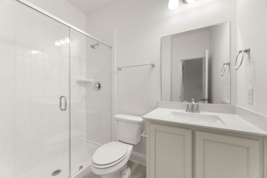 Furnished interior view inside a new home in Creekview Meadows, Pilot Point (Image 10).