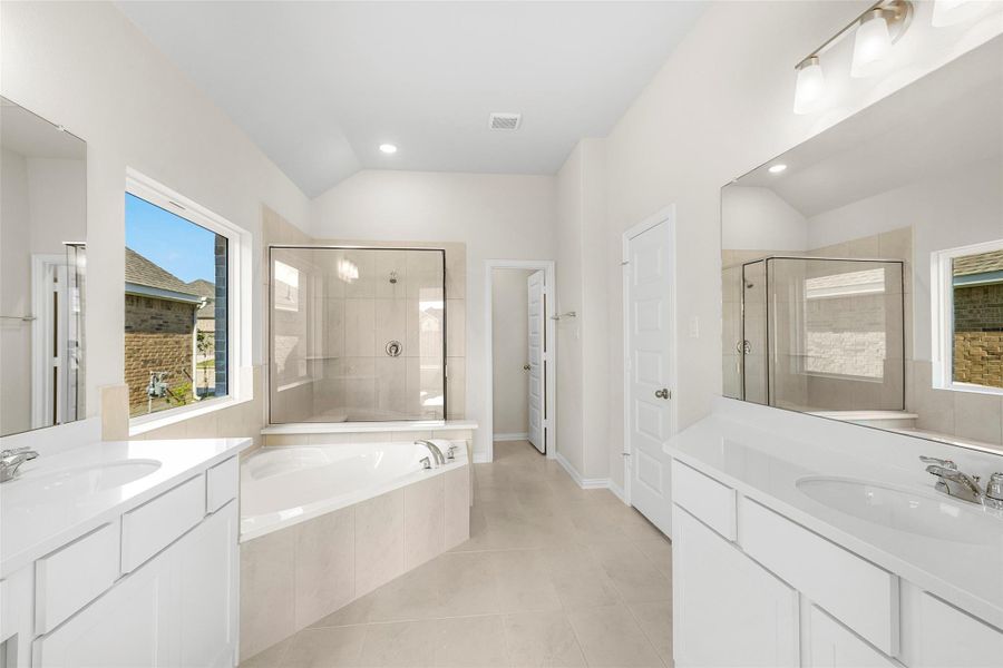 Furnished interior view inside a new home in Southern Pointe, College Station (Image 7). Furnished interior view inside a new home in Southern Pointe, College Station (Image 7).