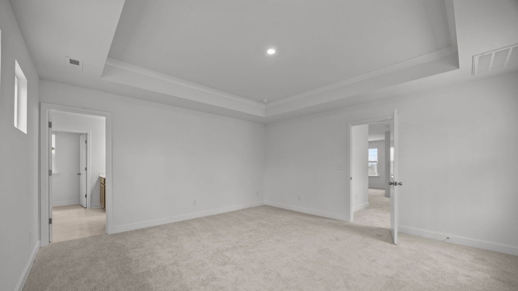 The Beramont Plan by DR homes in Farms at Bellingham, Mooresville, NC - Primary Bedroom