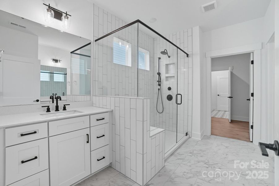 Furnished interior view inside a new home in Heritage - 55+ Community, Indian Trail (Image 3).