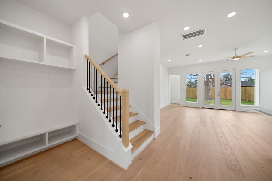 Mud Room and Stairwell