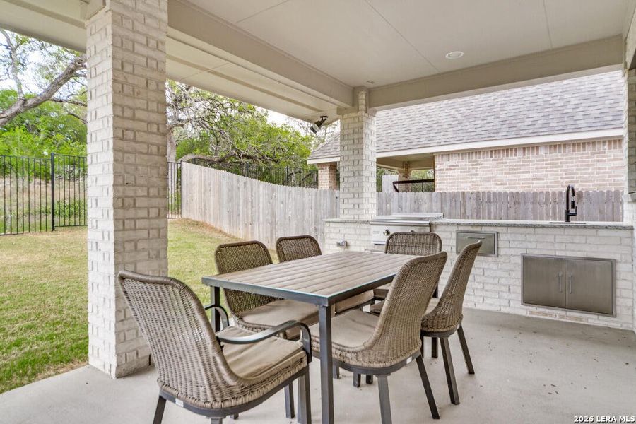 Exterior details and patio area of a home in Ventana Park, Bulverde (Image 23). Exterior details and patio area of a home in Ventana Park, Bulverde (Image 23).