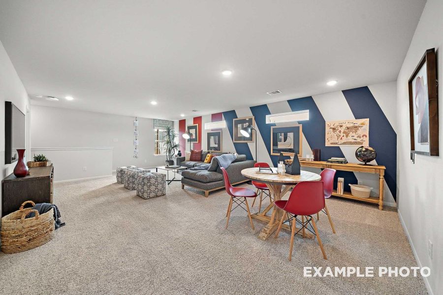 Furnished interior view inside a new home in Caney Creek Place, Conroe (Image 14).