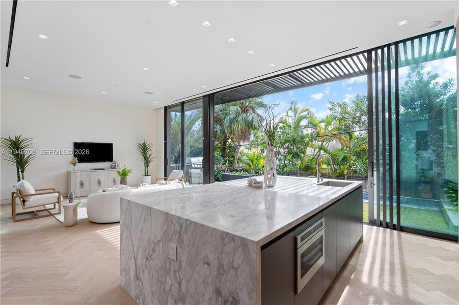 Furnished interior view inside a new home in , Miami Beach (Image 25).