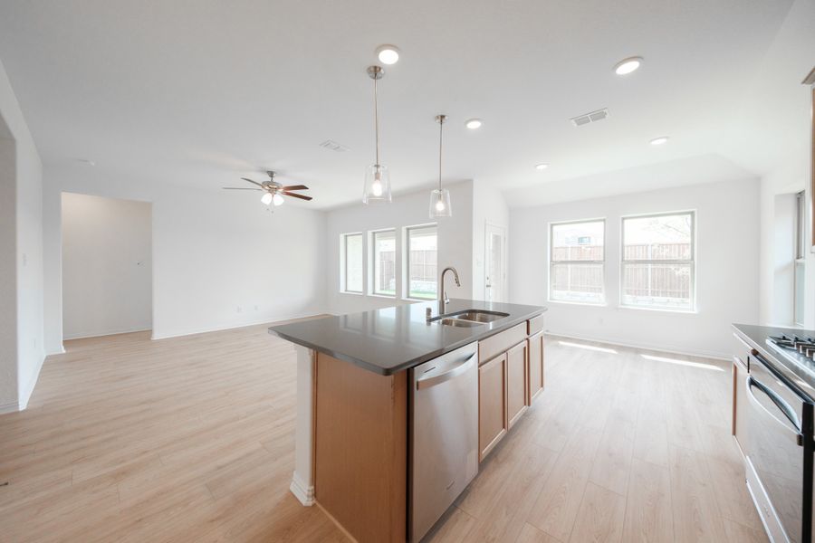 Furnished interior view inside a new home in Whitewing Trails, Princeton (Image 7).