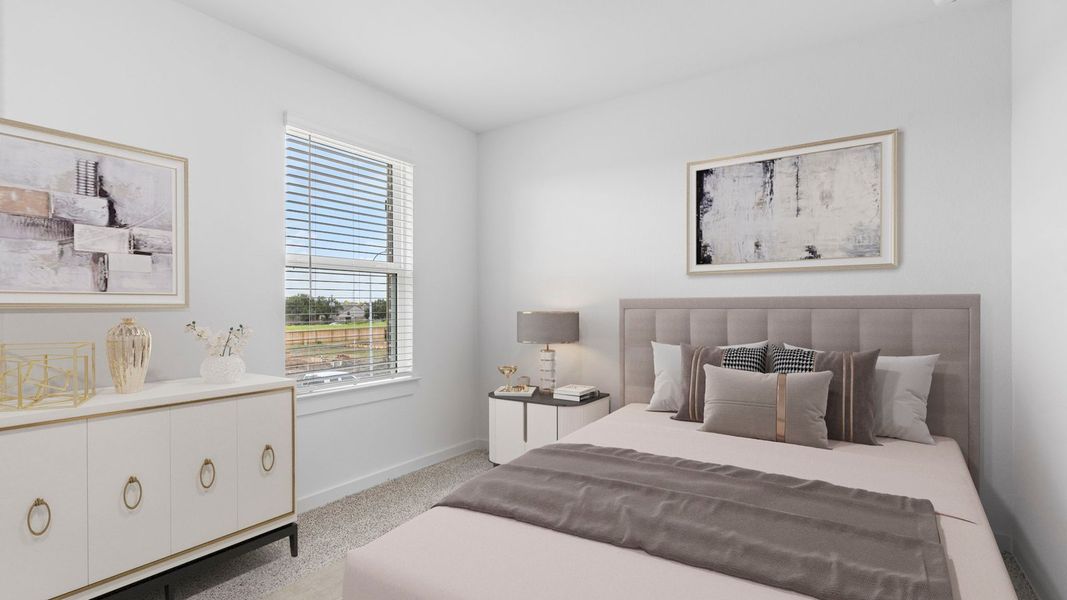 Furnished interior view inside a new home in Lexington Village, Missouri City (Image 14).