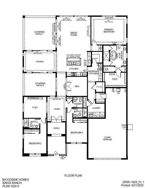 2D floor plan layout of this home in Estates at Kings Ranch, Gold Canyon, AZ (Image 5). 2D floor plan layout of this home in Estates at Kings Ranch, Gold Canyon, AZ (Image 5).