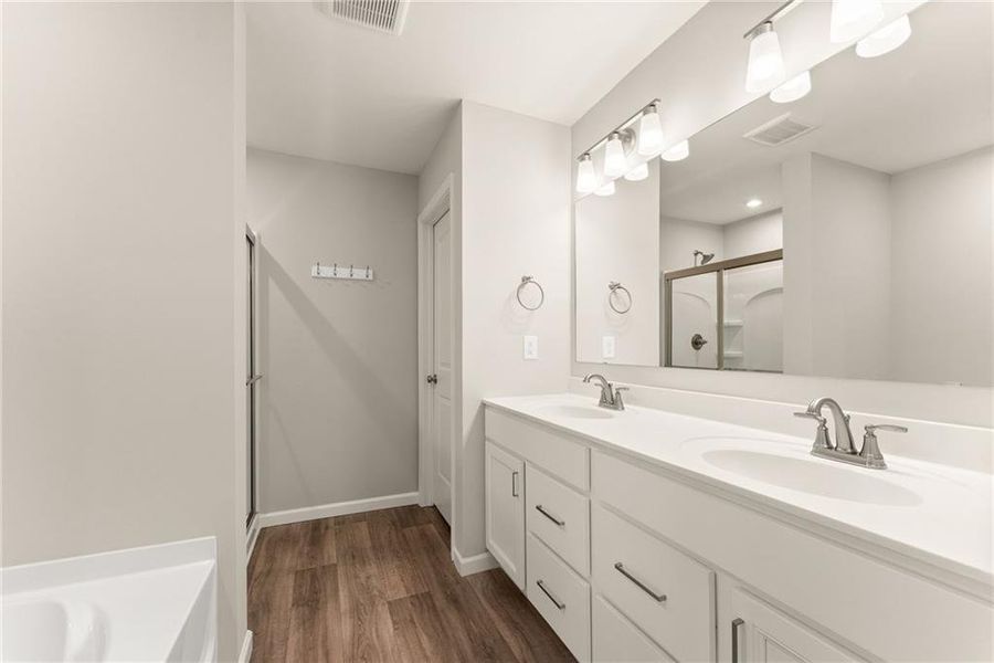 Furnished interior view inside a new home in , Braselton (Image 8). Furnished interior view inside a new home in , Braselton (Image 8).