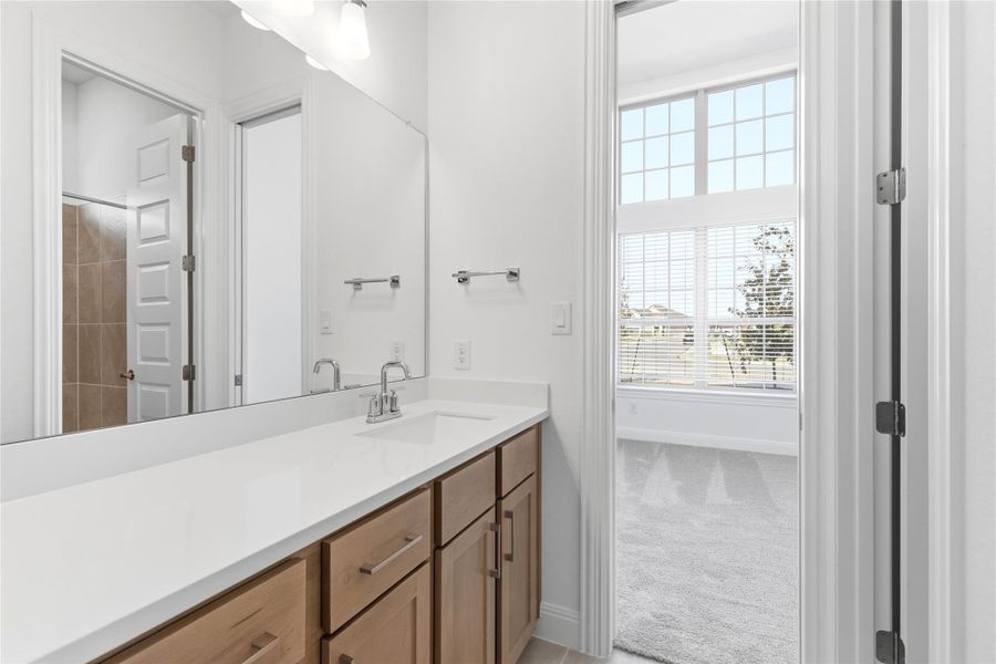 Furnished interior view inside a new home in Retreat at San Gabriel, Georgetown (Image 11).