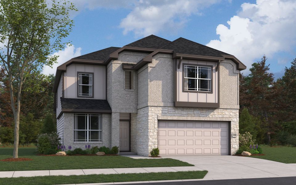 Rendering of floor plan. Colors and features may differ from shown representation.