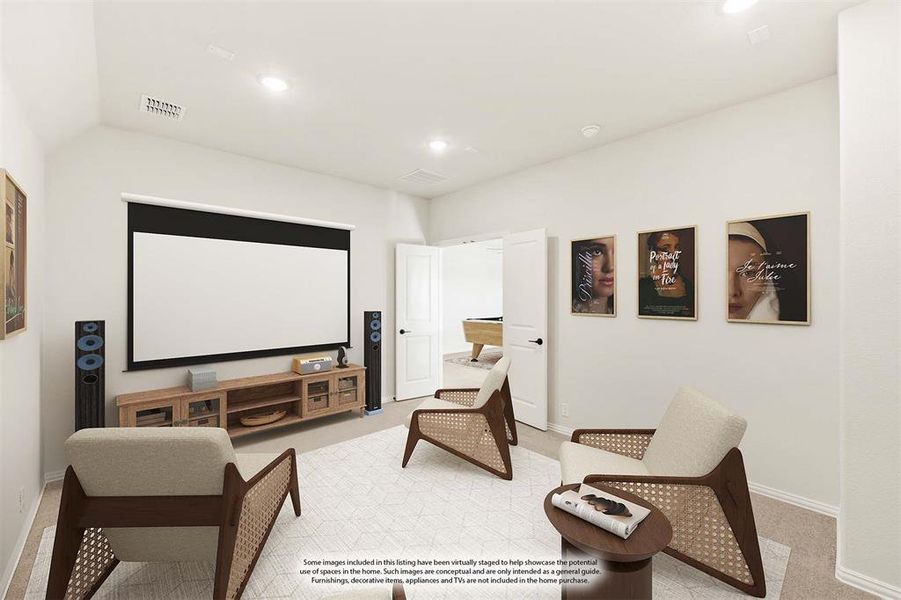 Furnished interior view inside a new home in Parks at Panchasarp Farms, Burleson (Image 19). Furnished interior view inside a new home in Parks at Panchasarp Farms, Burleson (Image 19).