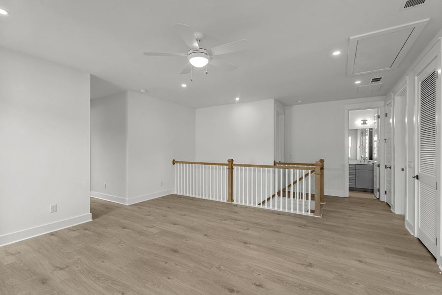 Spacious, unfurnished interior of a new home in Miller's Crossing, Johns Island (Image 26). Spacious, unfurnished interior of a new home in Miller's Crossing, Johns Island (Image 26).