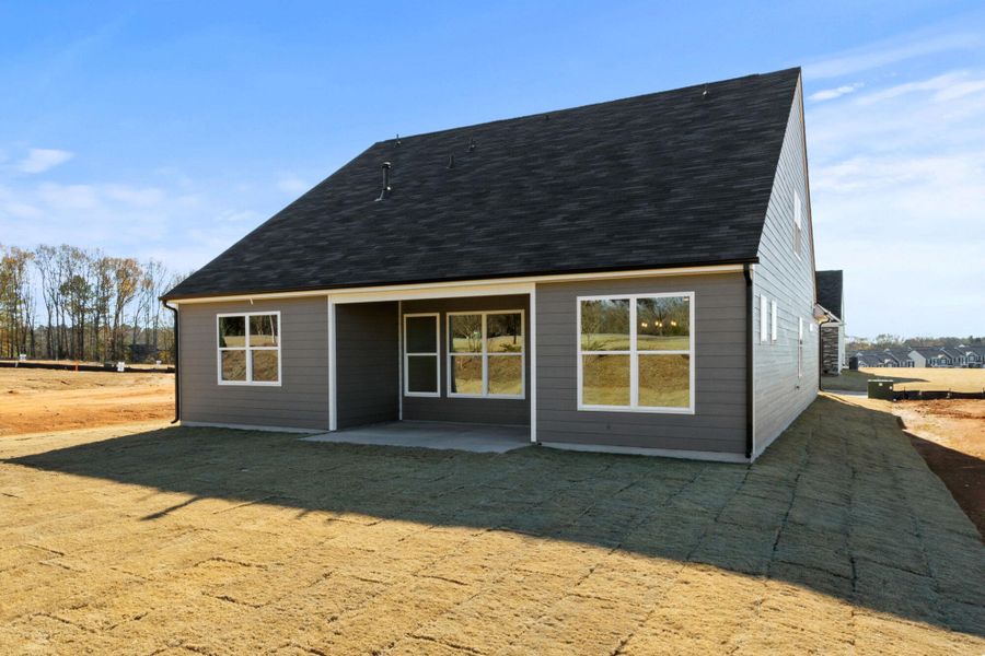 Exterior details and patio area of a home in Founders Club, Moore (Image 18).